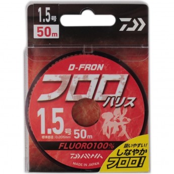 Леска DAIWA D-FRON fluoro harisu 1,5 50м Леска DAIWA D-FRON fluoro harisu 1,5 50м