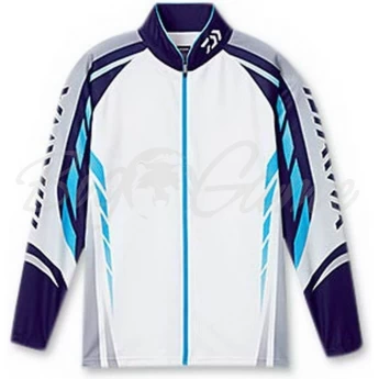 Рыболовная рубашка DAIWA Polo long sleeve Wicksensor DE-7504 Blue 2XL
