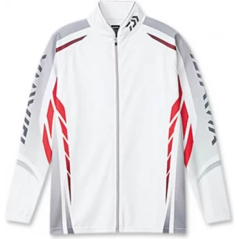 Рыболовная рубашка DAIWA Polo long sleeve Wicksensor DE-7504 White 2XL