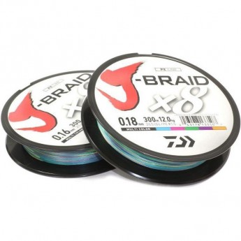 Шнур DAIWA J-Braid X8 0,20мм 300м multicolor Шнур DAIWA J-Braid X8 0,20мм 300м multicolor