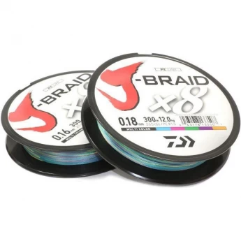 Шнур DAIWA J-Braid X8 0,22мм 300м multicolor